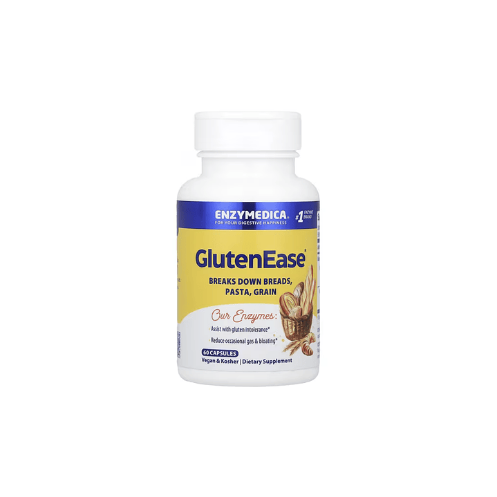 Glutenease Enzymedica Enzima digestiva extra fuerte 30 cáp 1