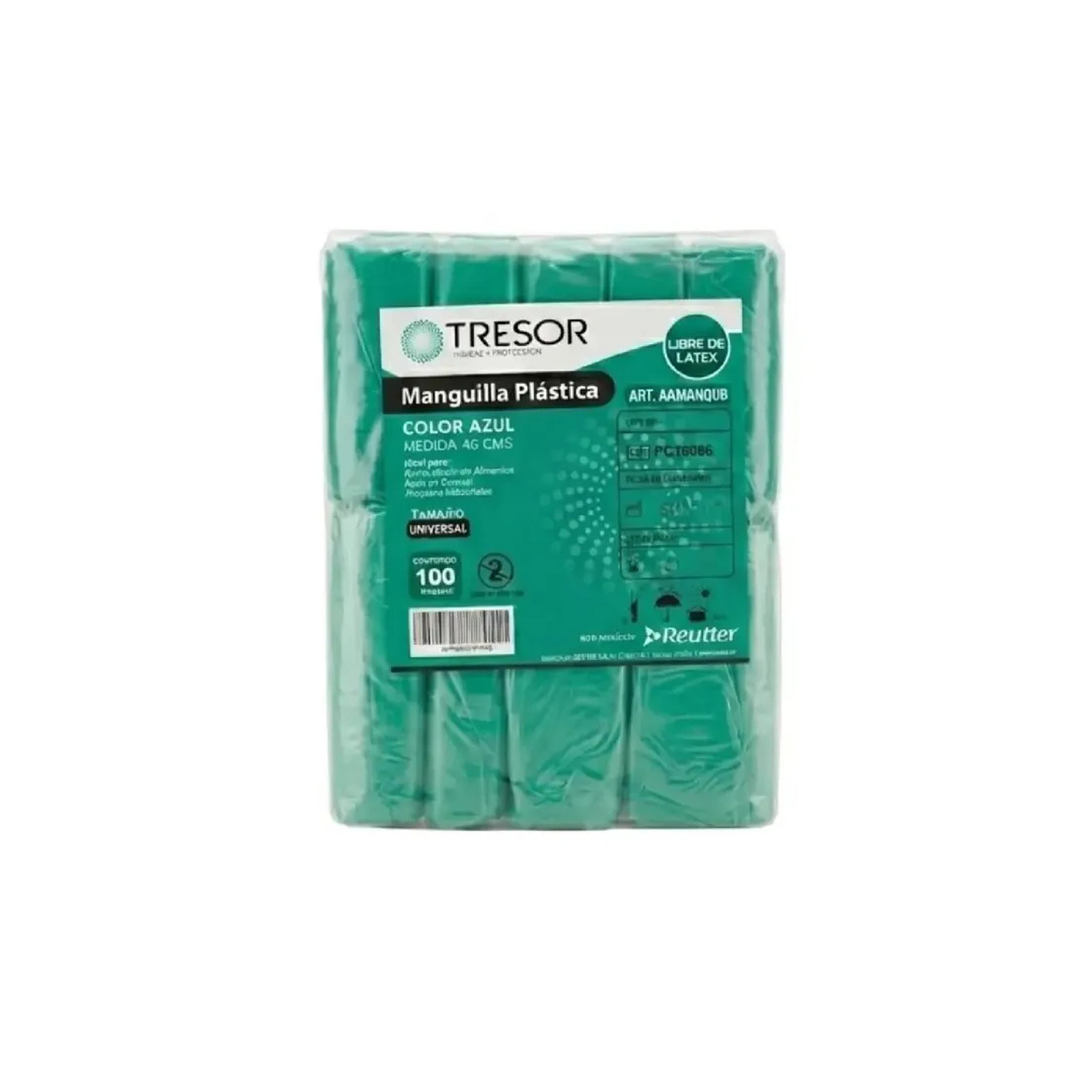 Manguilla Desechable Plastica 100unid Verde Tresor 2