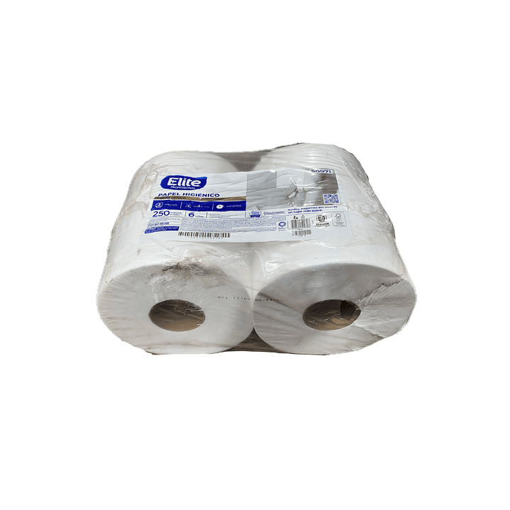 Papel Higiénico Jumbo Doble Hoja 6 X 250 Mt Elite 3