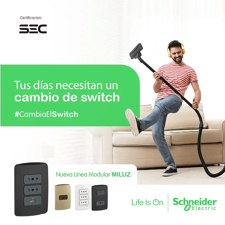 ENCHUFE SIMPLE 2P+T 10/16A BLANCO ARMADA MILUZ S3B60230 3