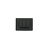 Interruptor triple 9/24 Armado Negro Mate