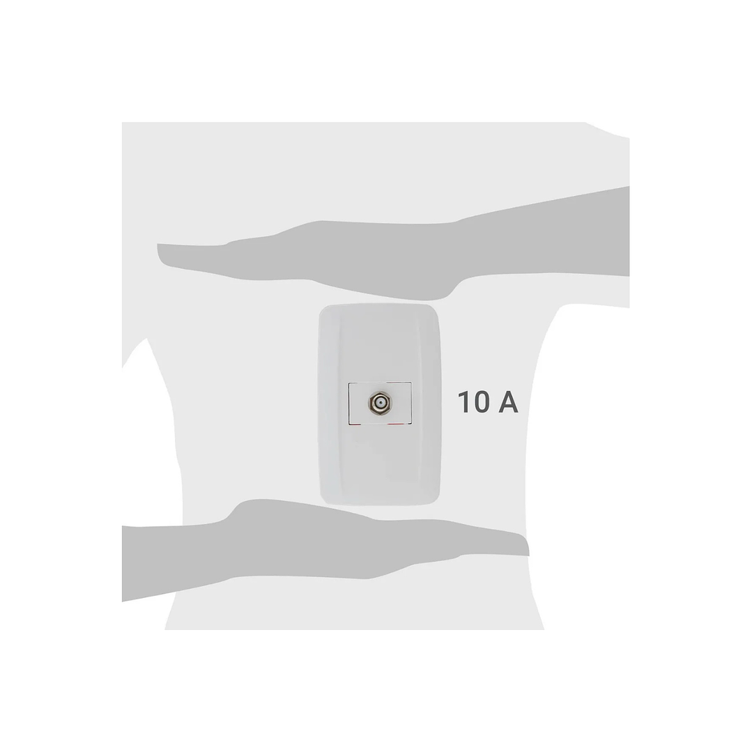 Toma TV coaxial Primmus blanco 1