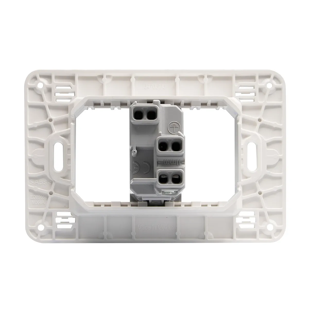 Enchufe Simple 10/16A Gris Semi Armado Matixgo 2