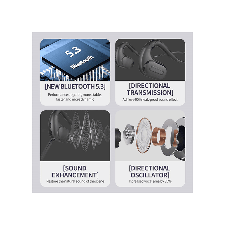 Auriculares Inalámbricos Bluetooth con Micrófono 3
