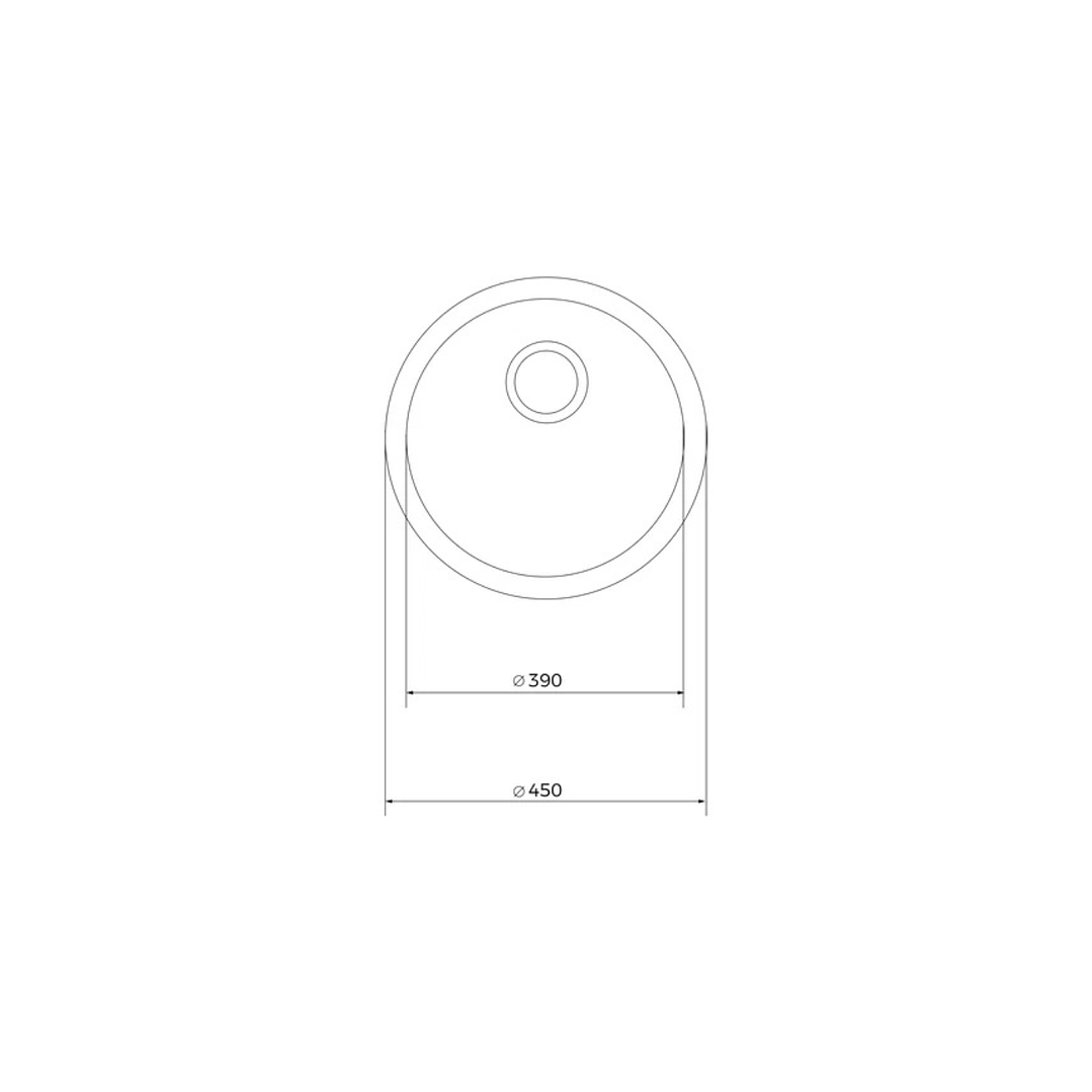 Lavaplato reondo empotrar 1C Empotrar 45cm Teka 3