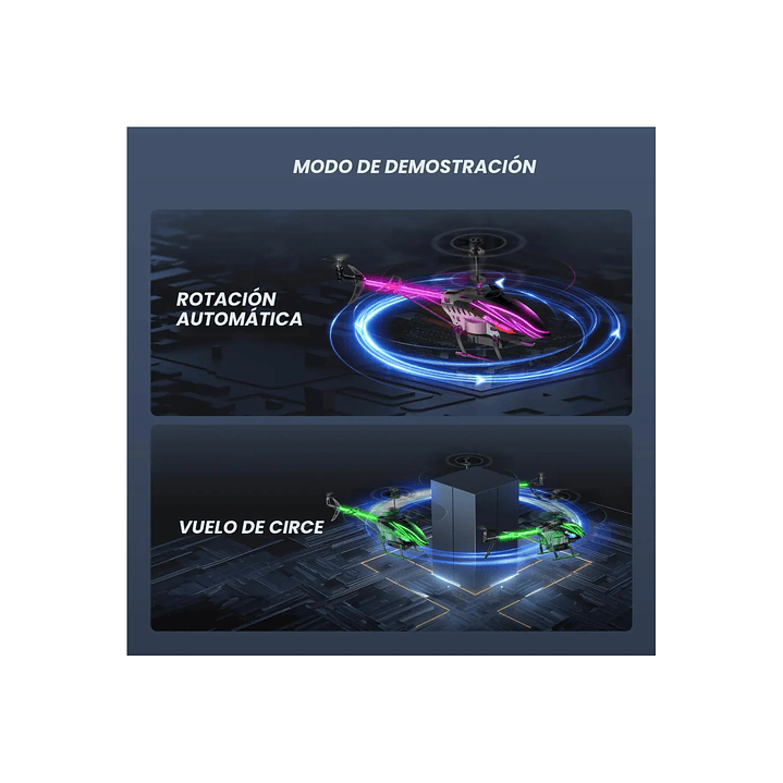 Helicóptero Rc Con Luces Led 7 Colores Y 30 Minutos De Vuelo 5