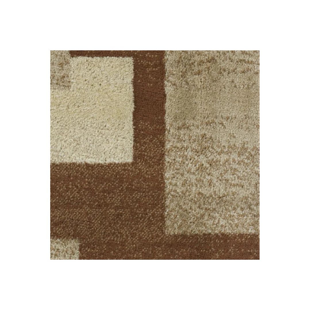 Bajada de Cama Carrera Cuadros 50x90 cm Polipropileno Café 5