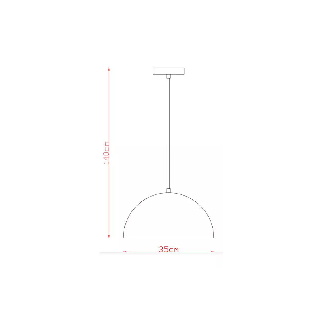 Lampara colgar Liam Rojo 3