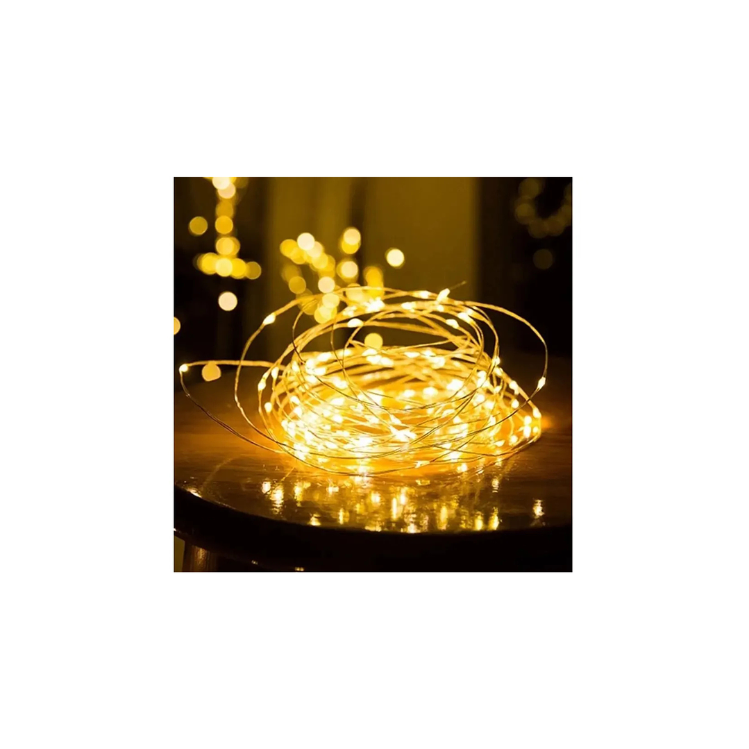 Guirnalda Decorativa 100 luces Led Blanco Cálido 2