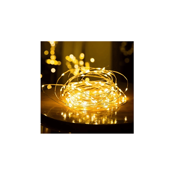 Guirnalda Decorativa 100 luces Led Blanco Cálido 2