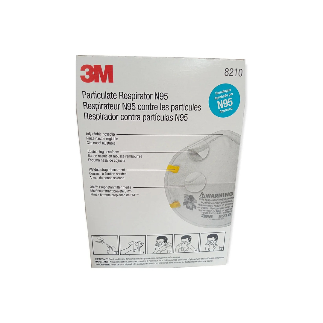 Mascarilla 3M 8210 4 capas Polipropileno 10 Unidades 2