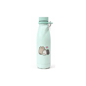 Botella termica aluminio marca Pusheen 500ml Celeste 
