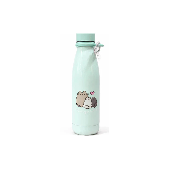 Botella termica aluminio Hook Pusheen 500ml Verde Agua  1