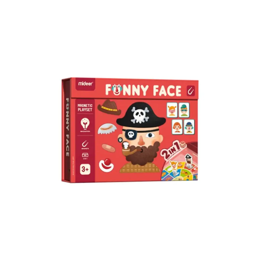 Juego Magnetico Funny Face Mideer 1