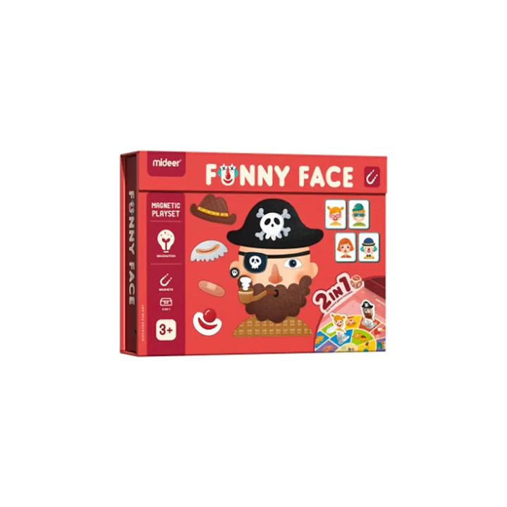 Juego Magnetico Funny Face Mideer 1
