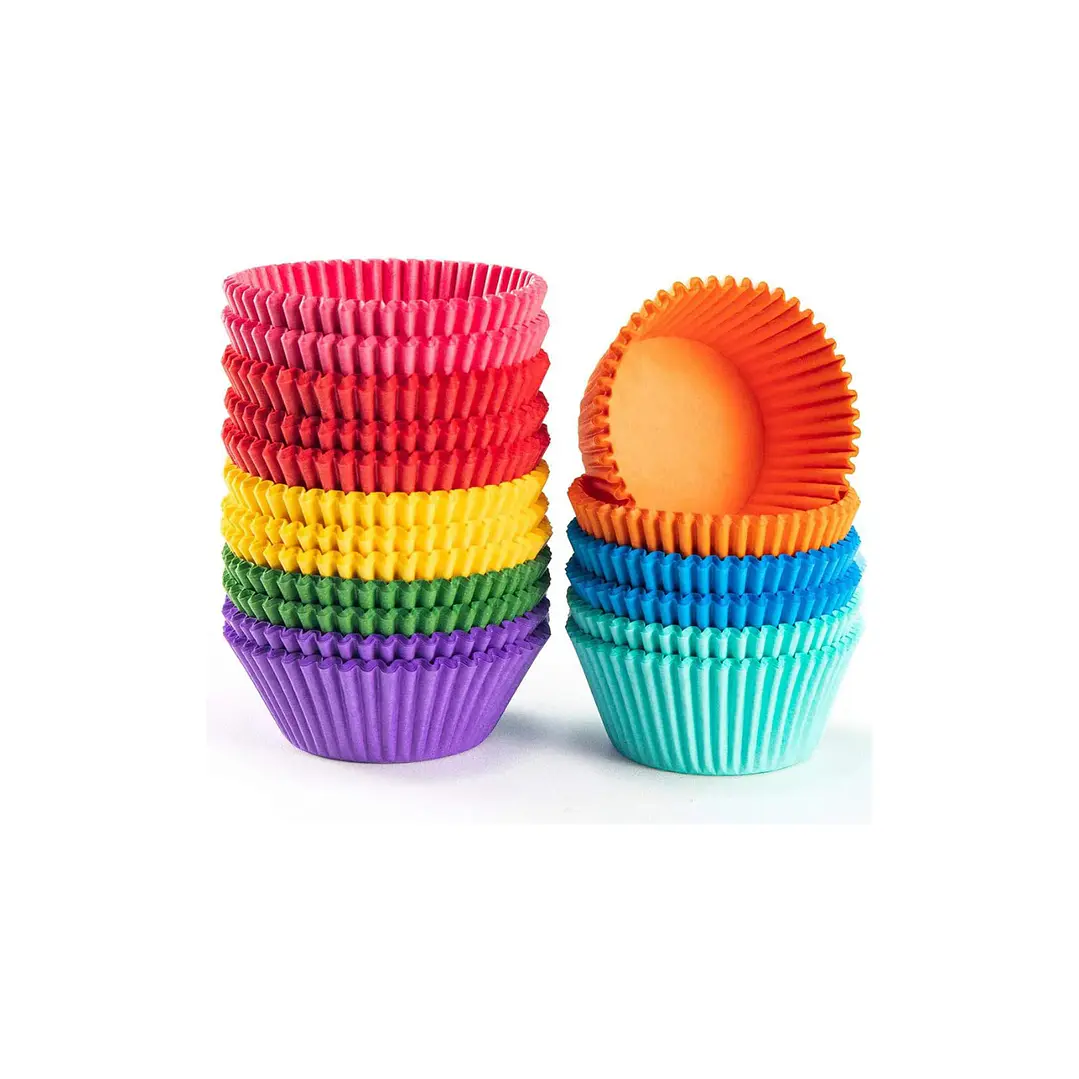 Cápsulas Mini De Papel Para Hornear Cupcakes Colores 1
