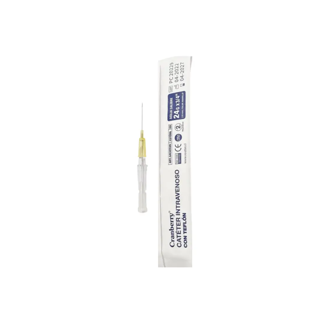 Catéter Intravenoso Teflon 24G X 3/4