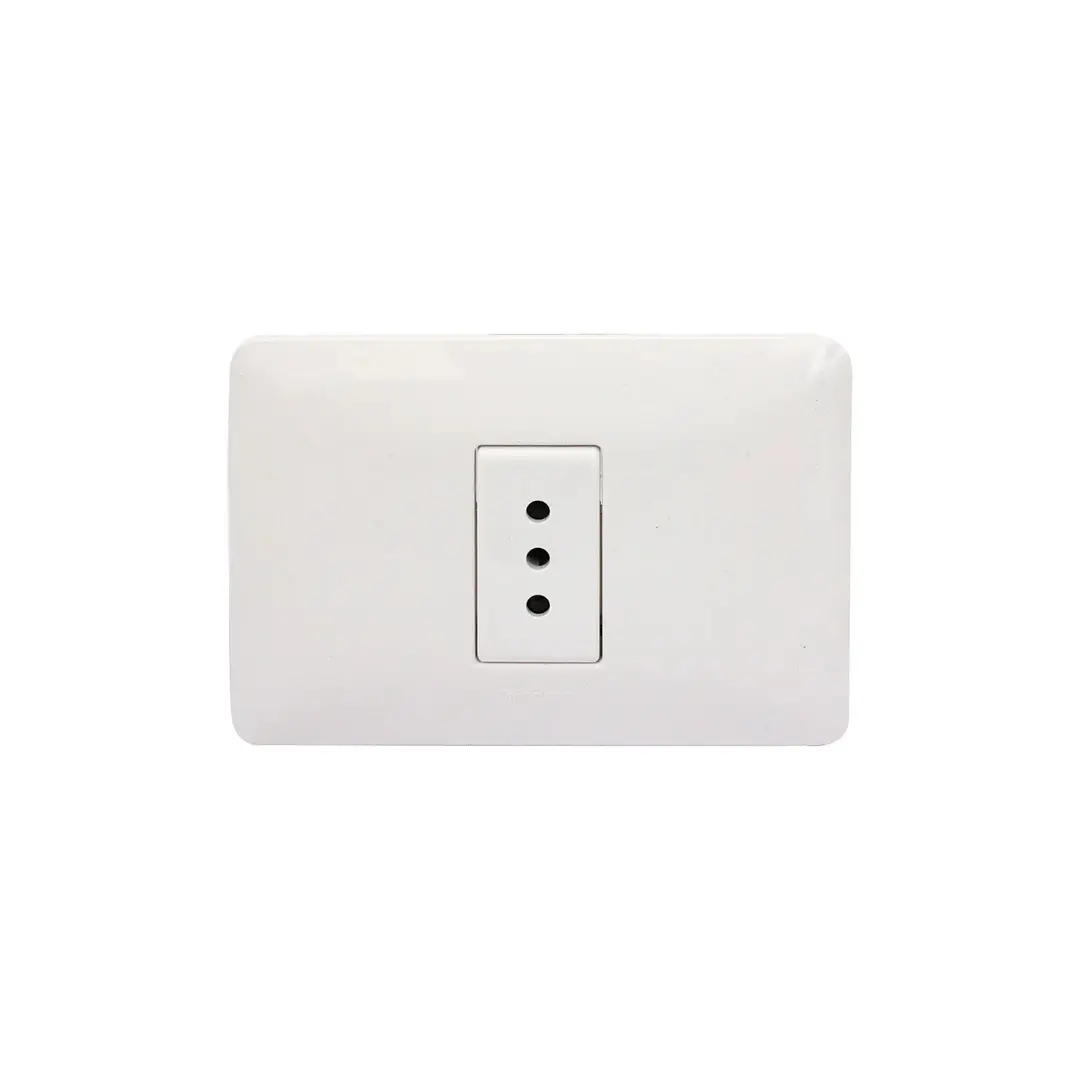 Enchufe simple armado Blanco Matix SAM5113BNF Bticino 1