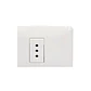 Enchufe simple armado Blanco Matix SAM5113BNF Bticino - Miniatura 2