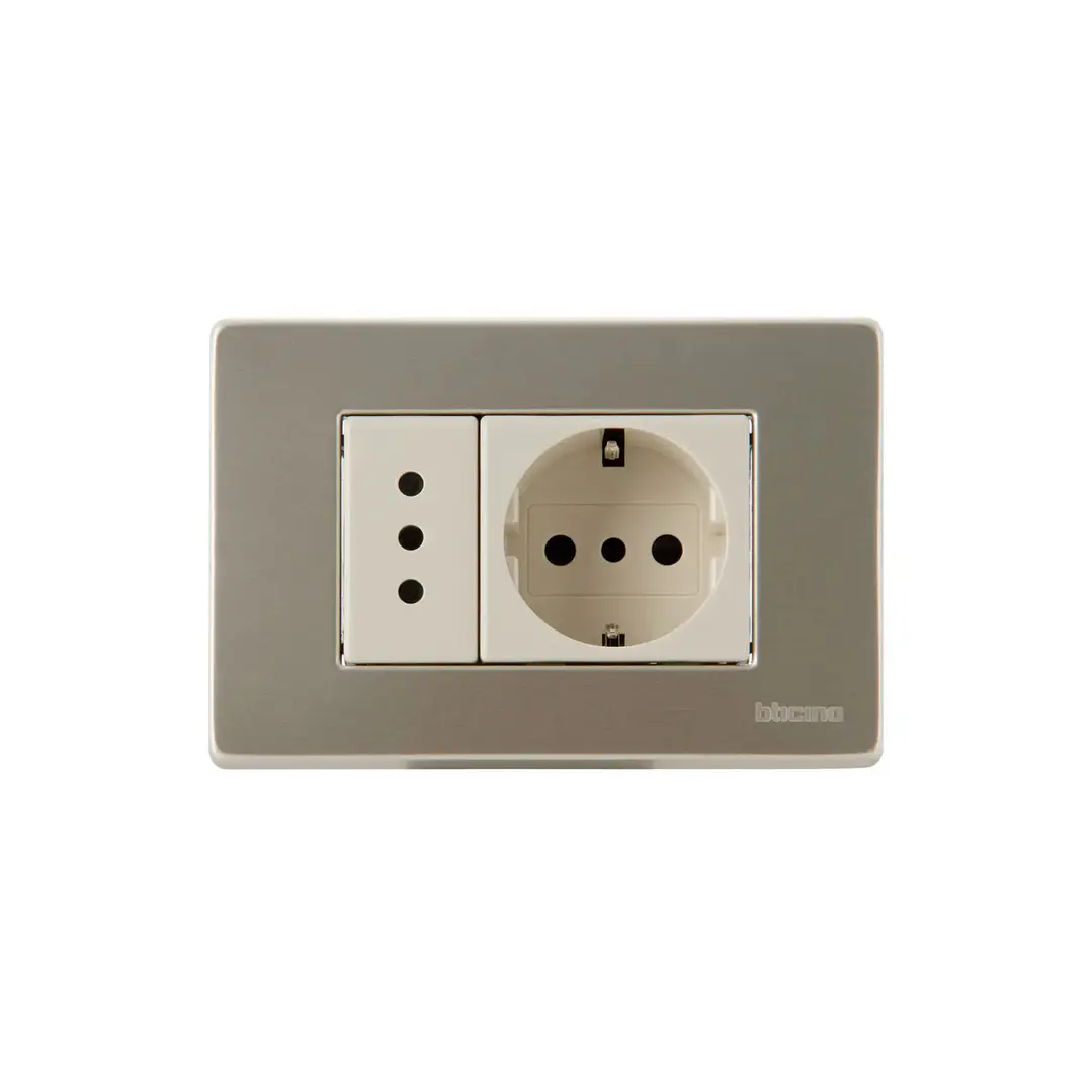 Enchufe Hembra Schuko 10/16A + simple 10A Magic 5440/41NXP 1