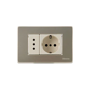 Enchufe Hembra Schuko 10/16A + simple 10A Magic 5440/41NXP