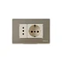 Enchufe Hembra Schuko 10/16A + simple 10A Magic 5440/41NXP