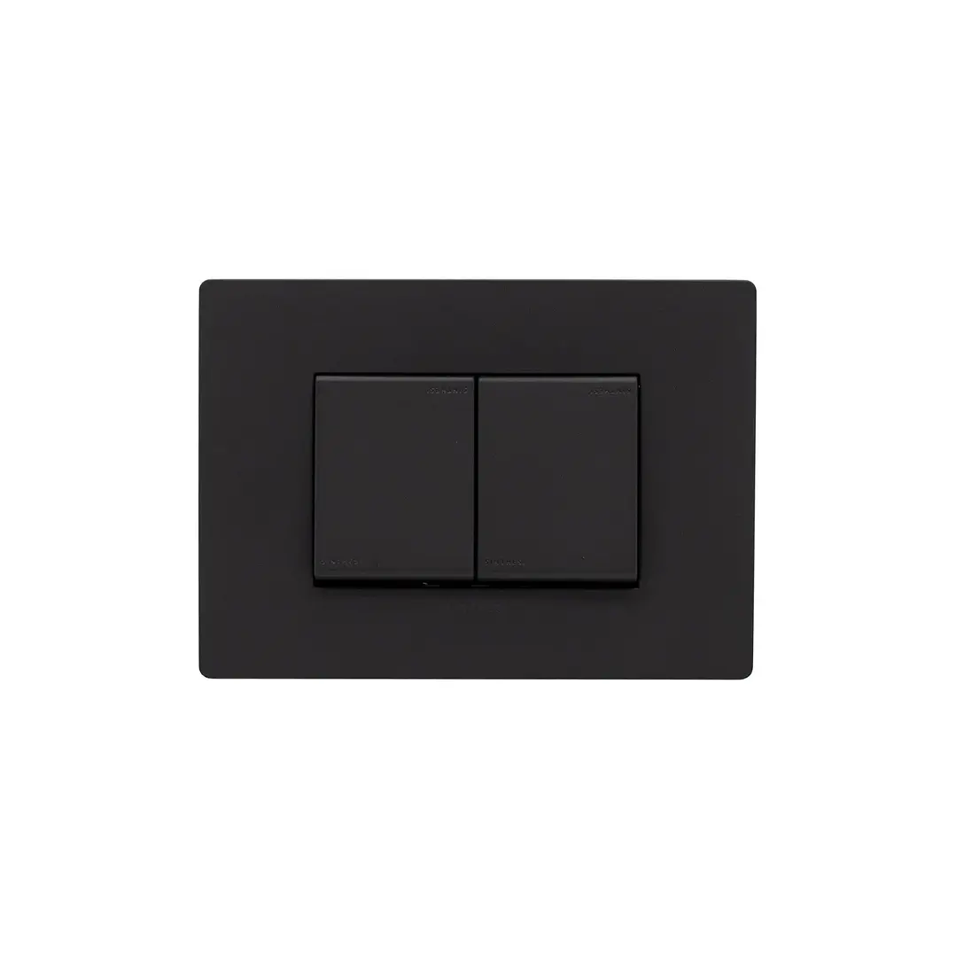 Interruptor doble Teclon 9/24 S33 Noir Mate 1