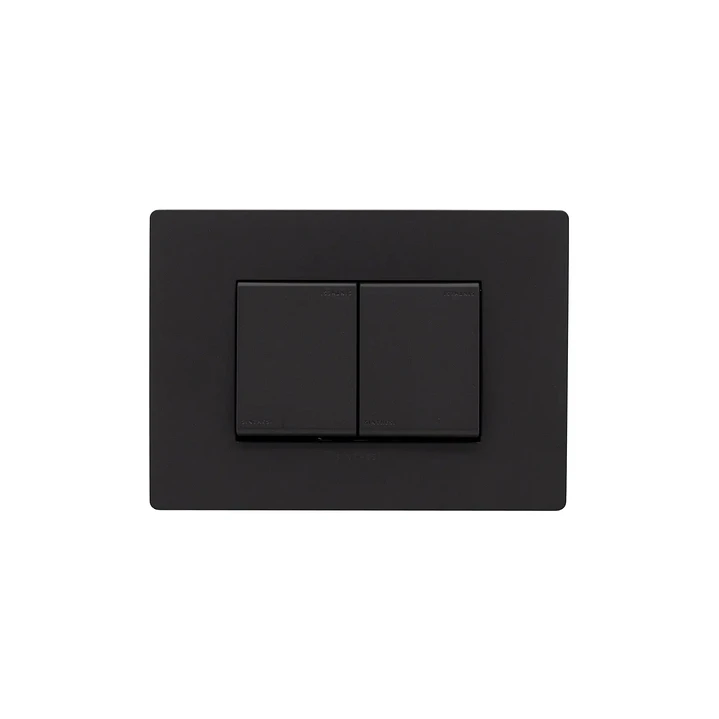 Interruptor doble Teclon 9/24 S33 Noir Mate 1