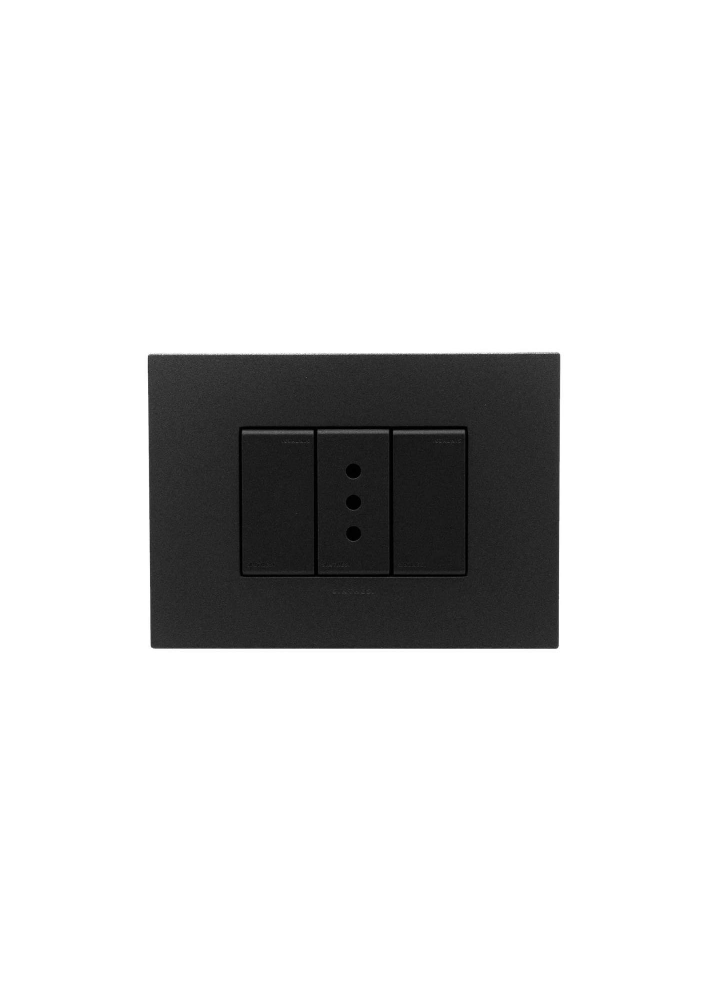 Enchufe simple 10A S44 Carbón Sinthesi