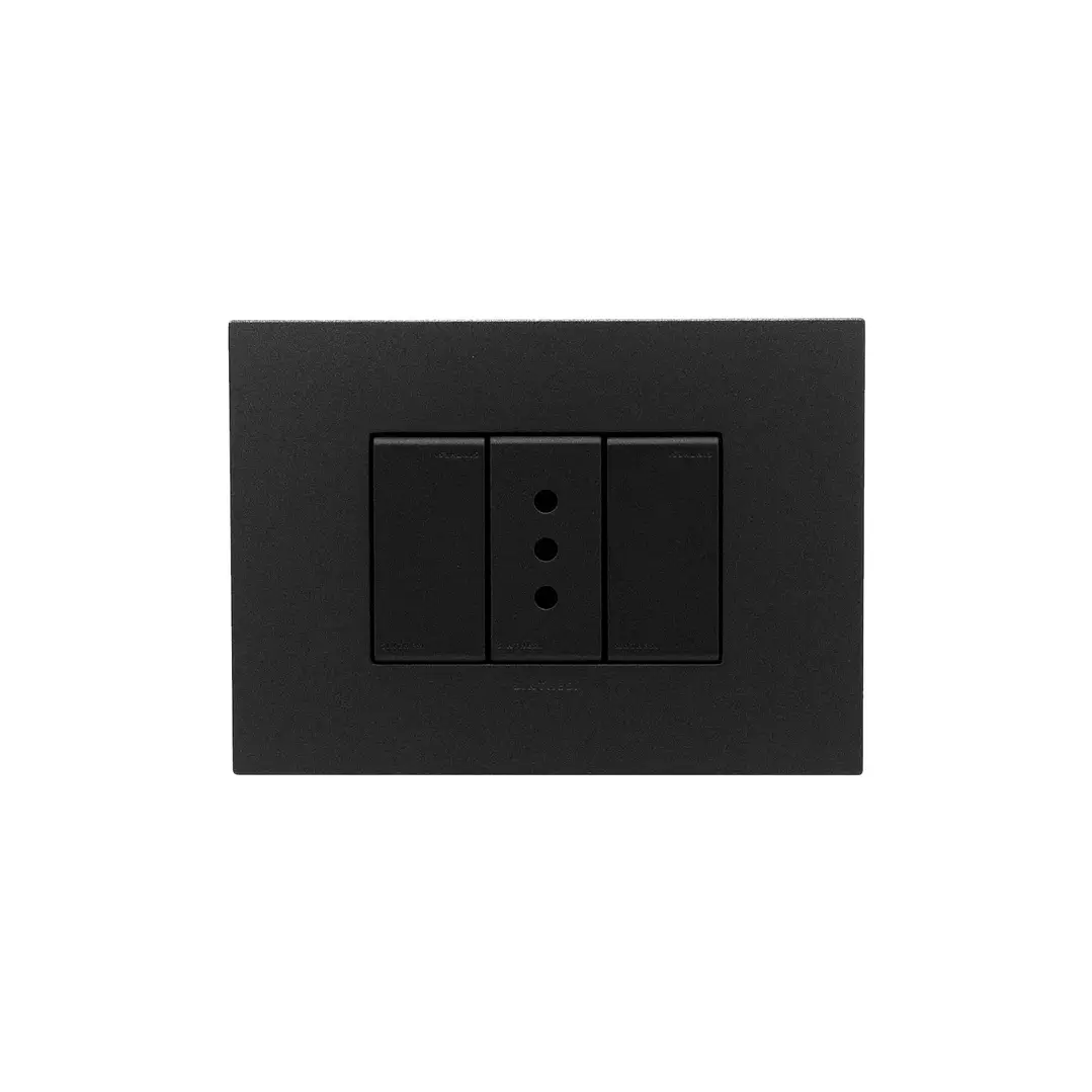 Enchufe simple 10A S44 Carbón Sinthesi 1