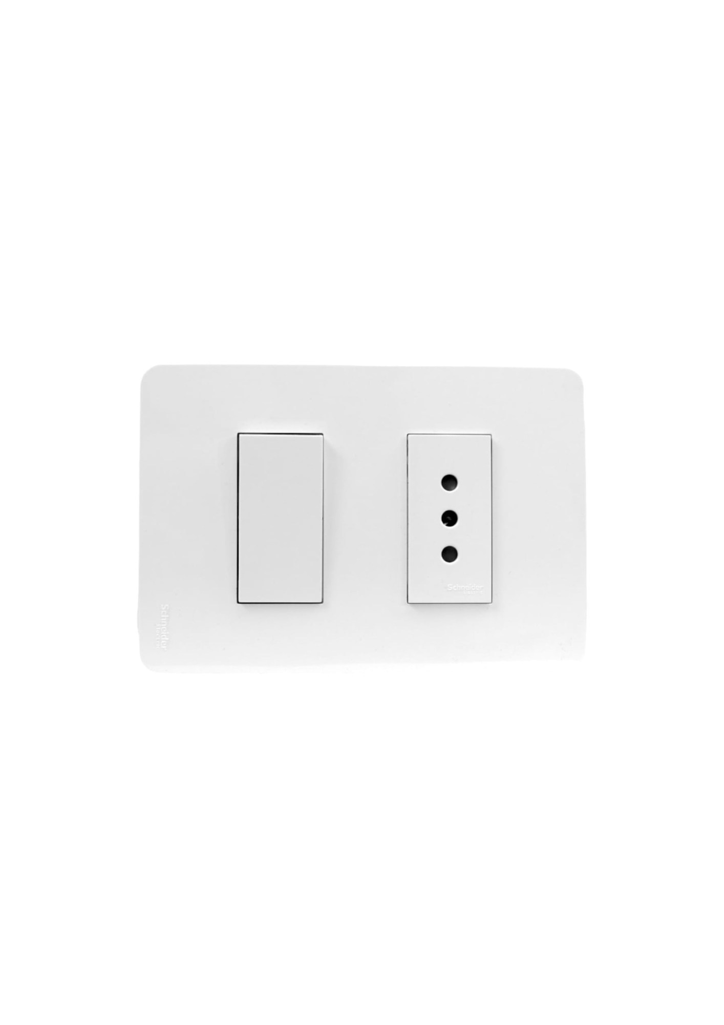 Interruptor + enchufe armado 10A Orion Blanco