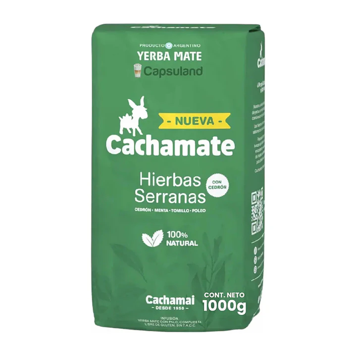Yerba mate Hierbas Serranas Cachamate 1 kg 2