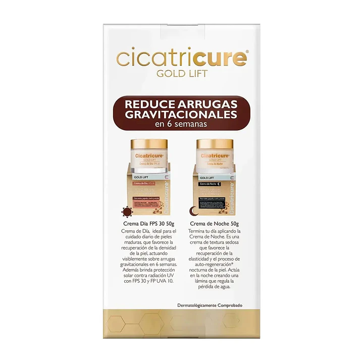 Pack Crema Cicatricure Gold Lift Día Fps 30 + Noche 2