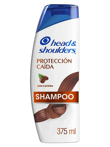 Shampoo Head & Shoulders Protección Caída con Cafeína 375 ml