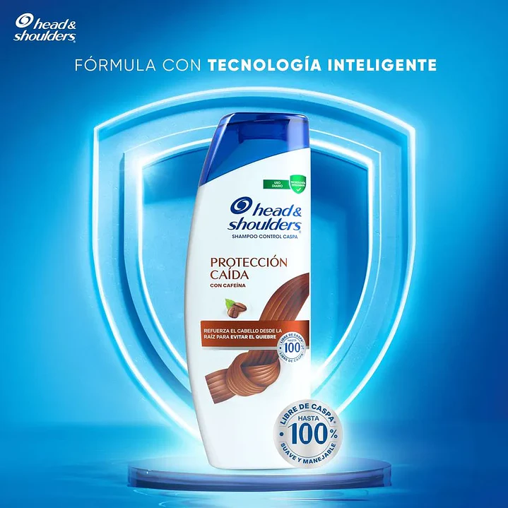 Shampoo Head & Shoulders Protección Caída con Cafeína 375 ml 2
