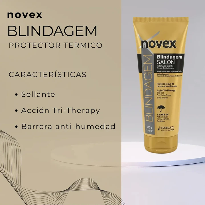 Protector Termico Reparador Blindagem Finalizador Novex200ml 2