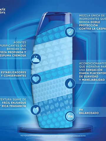 Shampoo  Head & Shoulders Crece Fuerte desde la Raíz 375 ml