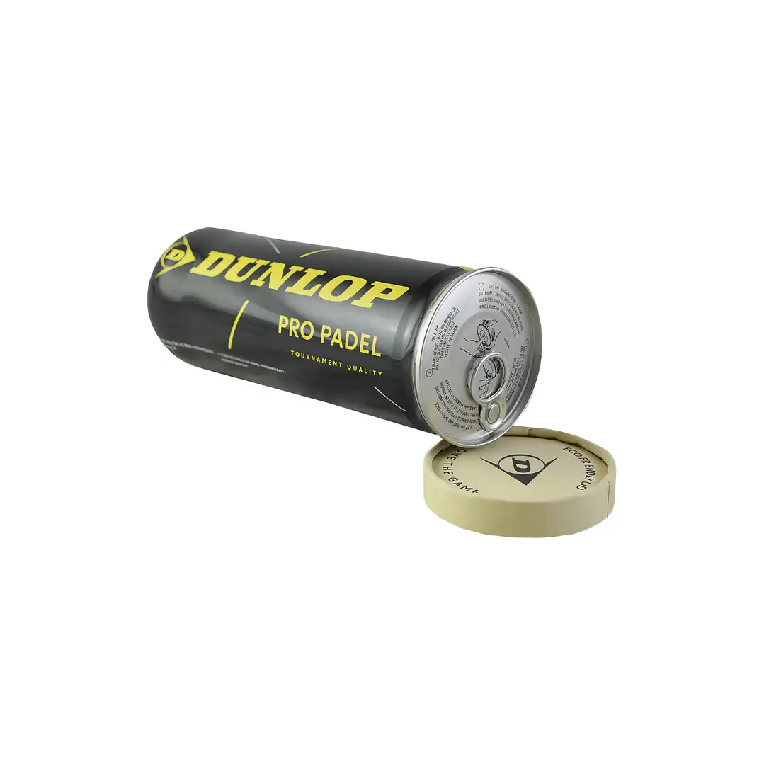 Tubo Pelotas X3 Dunlop Pro Paddel Amarillo 3