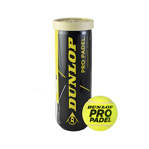 Tubo Pelotas X3 Dunlop Pro Paddel Amarillo