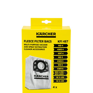 Repuesto bolsa filtro Fieltro Karcher 4 unidades