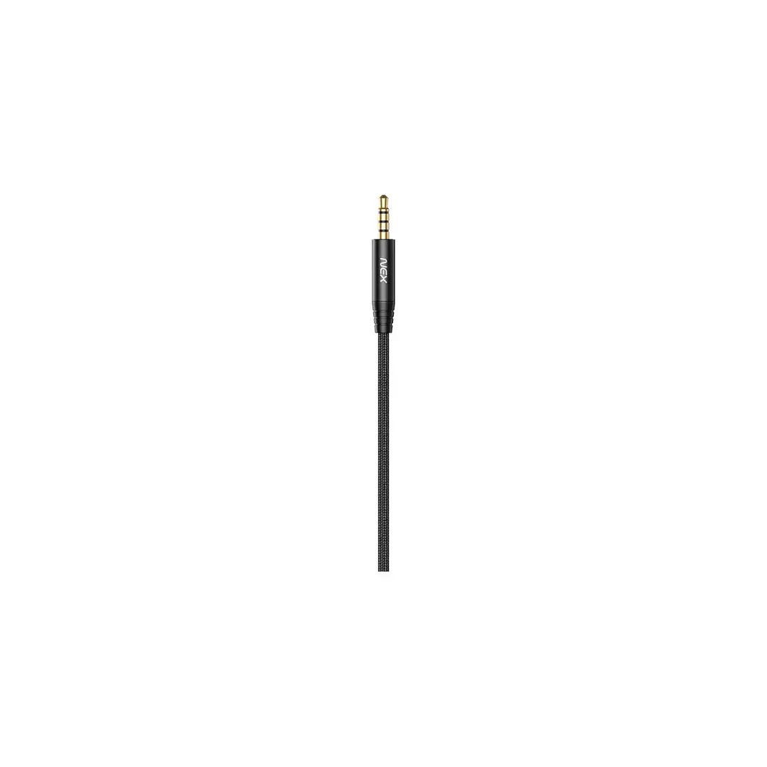 Cable Sonido Auxiliar 3.5mm 1.2mt Negro Nex 3