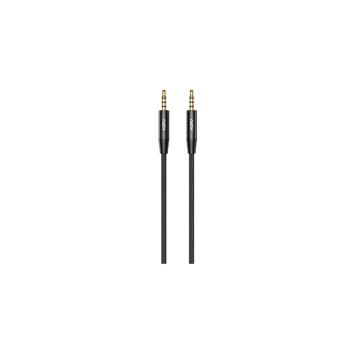 Cable Sonido Auxiliar 3.5mm 1.2mt Negro Nex 2