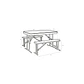 Set de mesa con dos bancas Alpes - Miniatura 2