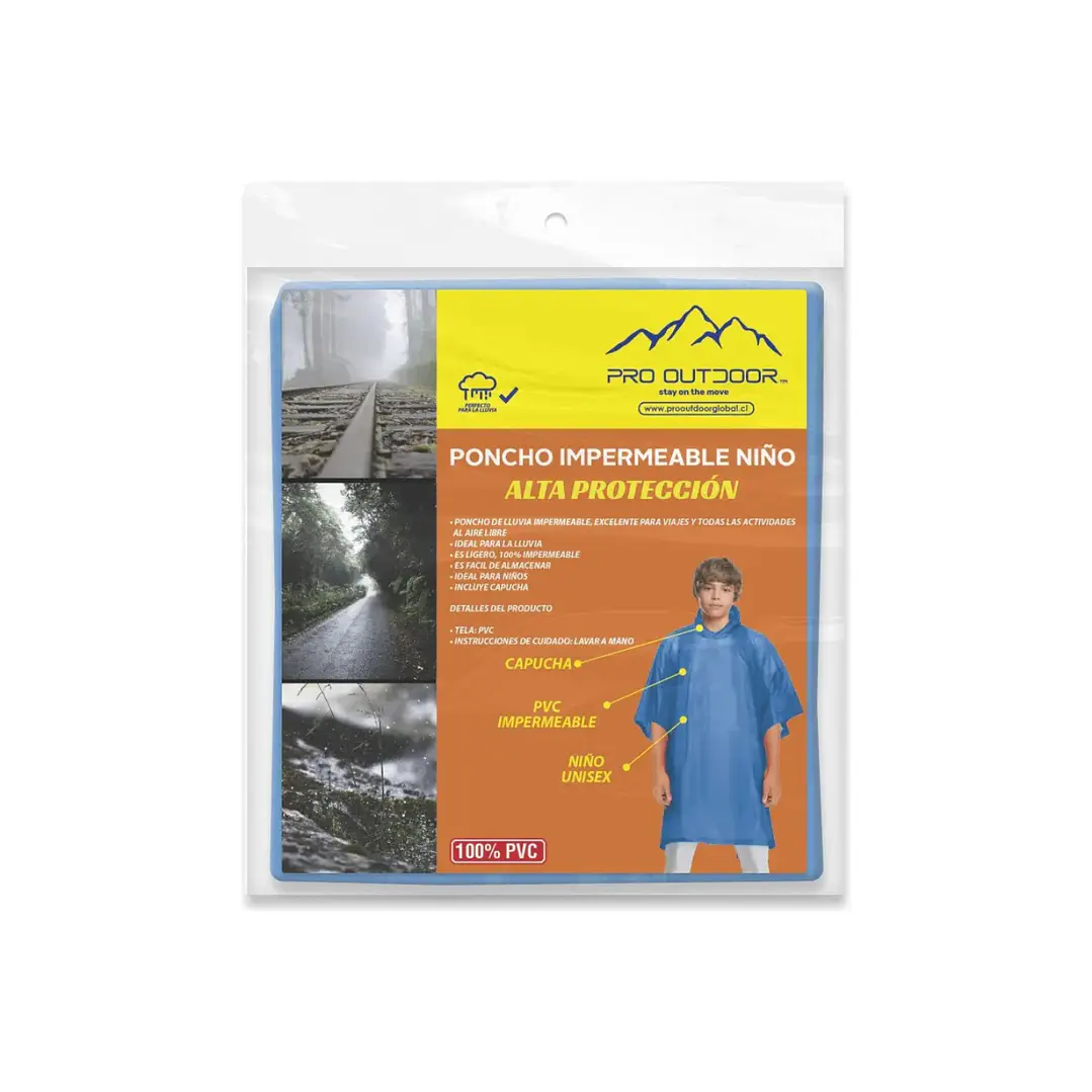 Poncho para lluvia impermeable para Niño  2