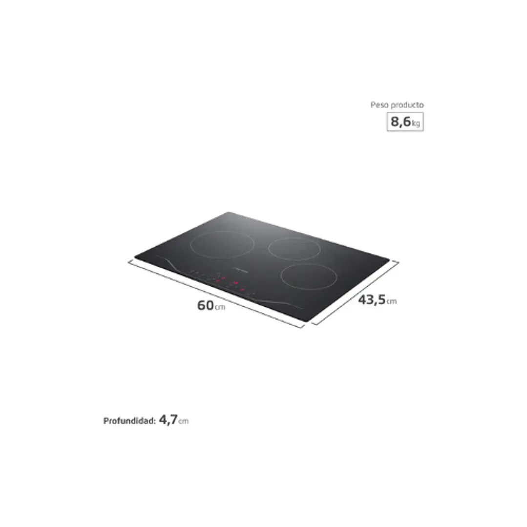 Encimera Vitroceramica Fensa FEV 3T 5