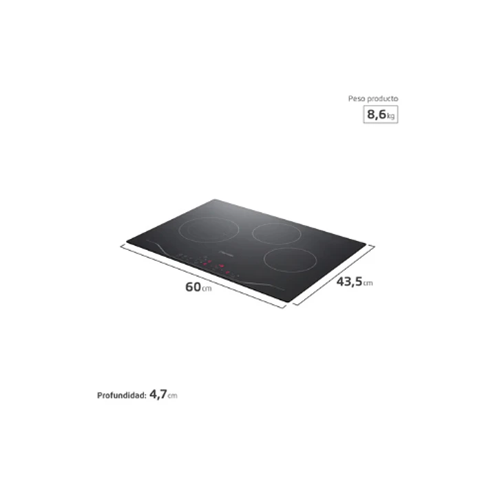 Encimera Vitroceramica Fensa FEV 3T 5