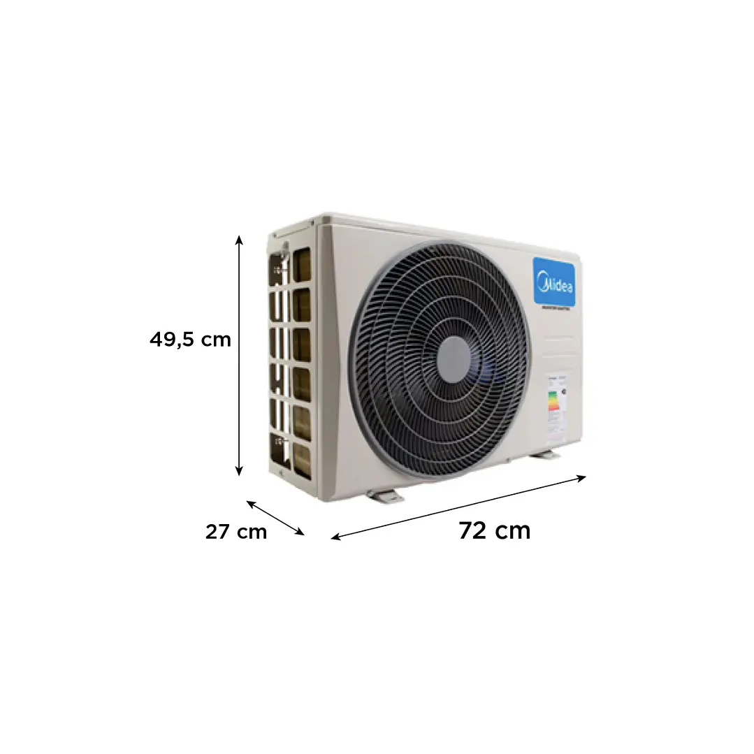 Unidad Exterior Aire Acondicionado Midea Xtra 9.000 Btu 2