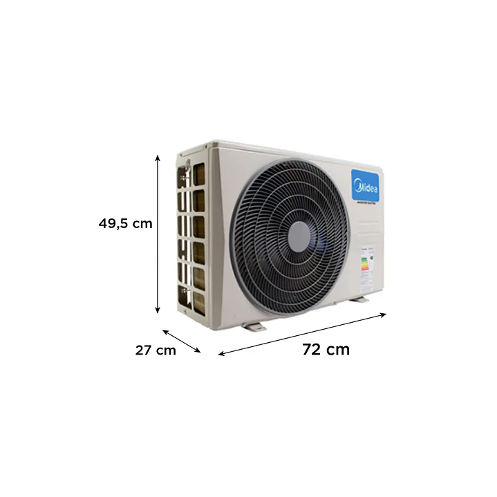 Unidad Exterior Aire Acondicionado Midea Xtra 9.000 Btu 2