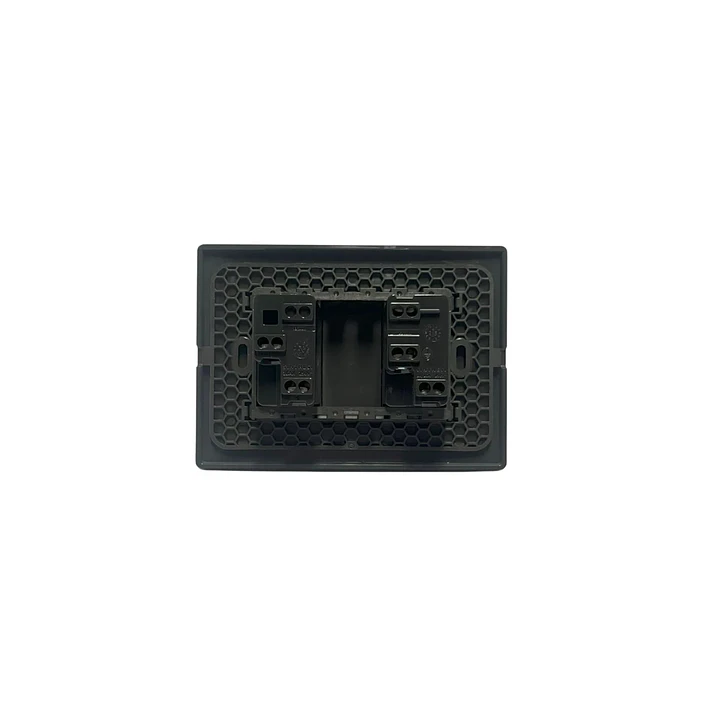 Interruptor Armado 9/12 + enchufe 10A Noir Mate Sinthesi 2