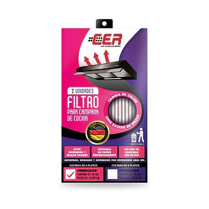 Filtro campana de cocina 60 cm (4 platos) CER 2 Uni